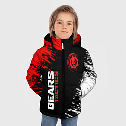 Куртка зимняя для мальчика Gears tactics gears of war, цвет: 3D-черный — фото 2