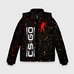 Куртка зимняя для мальчика КС ГО Краска, цвет: 3D-черный