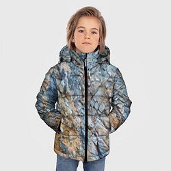 Куртка зимняя для мальчика Скала Текстура, цвет: 3D-красный — фото 2