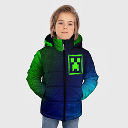 Куртка зимняя для мальчика MINECRAFT Глитч, цвет: 3D-черный — фото 2