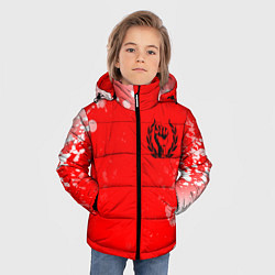 Куртка зимняя для мальчика СССР - КУЛАК Брызги, цвет: 3D-красный — фото 2