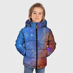 Куртка зимняя для мальчика Яркая вселенная, цвет: 3D-светло-серый — фото 2