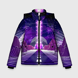 Зимняя куртка для мальчика Vaporwave Neon Space