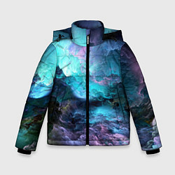 Куртка зимняя для мальчика Разноцветные тучи, цвет: 3D-светло-серый