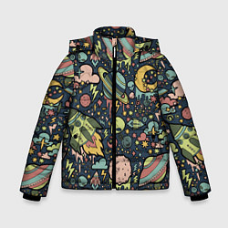 Зимняя куртка для мальчика Космос планеты
