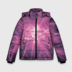 Куртка зимняя для мальчика Сияние Коллекция Get inspired! Fl-16-2, цвет: 3D-черный