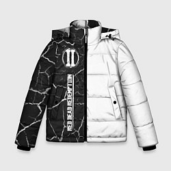 Куртка зимняя для мальчика RDR 2 Графика По вертикали, цвет: 3D-черный