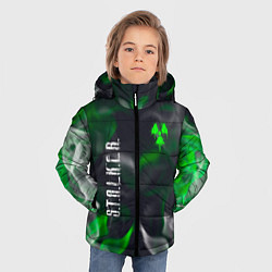 Куртка зимняя для мальчика S T A L K E R 2 пламя, цвет: 3D-светло-серый — фото 2