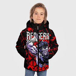 Куртка зимняя для мальчика БЕРСЕРК BERSERK GUTS, цвет: 3D-черный — фото 2