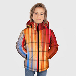 Куртка зимняя для мальчика Refraction of light, цвет: 3D-черный — фото 2