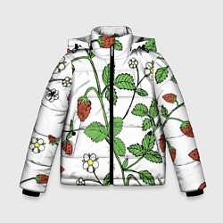 Зимняя куртка для мальчика Цветы Земляники Лесной