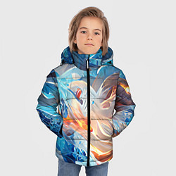 Куртка зимняя для мальчика Ice & flame, цвет: 3D-черный — фото 2