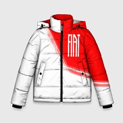 Куртка зимняя для мальчика ФИАТ Краски, цвет: 3D-черный