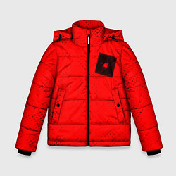 Куртка зимняя для мальчика РОБЛОКС Гранж, цвет: 3D-черный