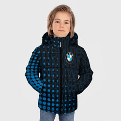 Куртка зимняя для мальчика Bmw Паттерн, цвет: 3D-светло-серый — фото 2