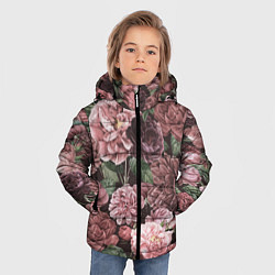 Куртка зимняя для мальчика Цветы Полные Любви, цвет: 3D-красный — фото 2
