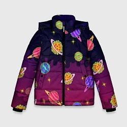 Зимняя куртка для мальчика Pizza in Space