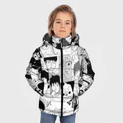 Куртка зимняя для мальчика Моб психо 100 паттерн, цвет: 3D-черный — фото 2
