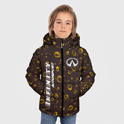 Куртка зимняя для мальчика ИНФИНИТИ Infinity Autosport Капли, цвет: 3D-черный — фото 2