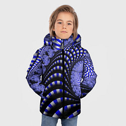 Куртка зимняя для мальчика Неоновая спираль Абстракция Neon Spiral Abstractio, цвет: 3D-красный — фото 2