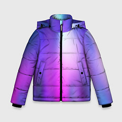 Куртка зимняя для мальчика Blur Абстрактный размытый фон с градиентом, цвет: 3D-черный