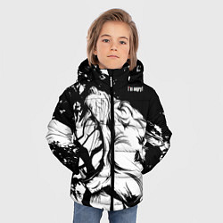Куртка зимняя для мальчика Im angry!, цвет: 3D-черный — фото 2