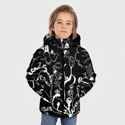 Куртка зимняя для мальчика Музыкальное древо, цвет: 3D-черный — фото 2