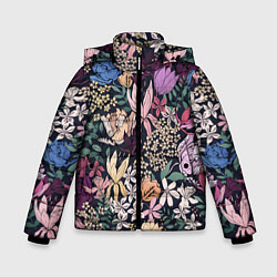Зимняя куртка для мальчика Цветы Летние В Цветущем Саду