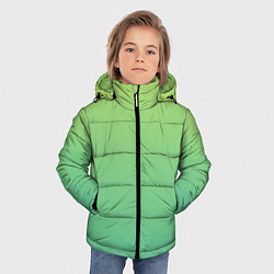 Куртка зимняя для мальчика Shades of Green GRADIENT, цвет: 3D-черный — фото 2
