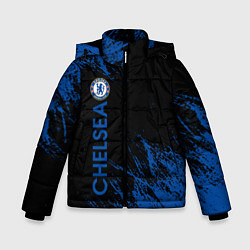 Куртка зимняя для мальчика Chelsea текстура, цвет: 3D-красный