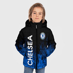 Куртка зимняя для мальчика Chelsea пламя, цвет: 3D-черный — фото 2