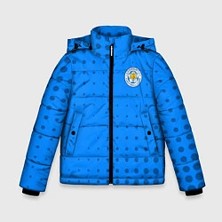 Куртка зимняя для мальчика Leicester city Абстракция, цвет: 3D-красный