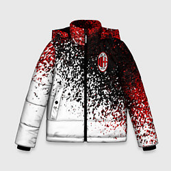 Куртка зимняя для мальчика Ac milan краска, цвет: 3D-светло-серый