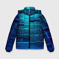 Зимняя куртка для мальчика BLUE SQUARES