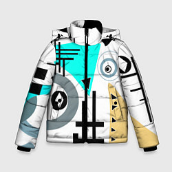 Зимняя куртка для мальчика Абстрактный современный дизайн