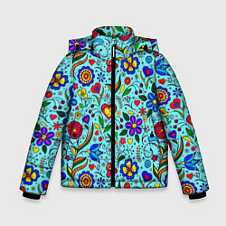 Куртка зимняя для мальчика FLOWER PALETTE, цвет: 3D-светло-серый