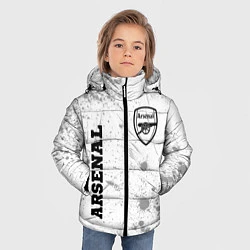 Куртка зимняя для мальчика Arsenal Sport на светлом фоне, цвет: 3D-черный — фото 2