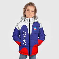 Куртка зимняя для мальчика МЧС - флаг России, цвет: 3D-светло-серый — фото 2