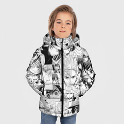 Куртка зимняя для мальчика ID Вторжение паттерн, цвет: 3D-светло-серый — фото 2