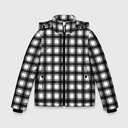 Зимняя куртка для мальчика Black and white trendy checkered pattern