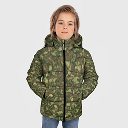 Куртка зимняя для мальчика Камуфляж цифровой Флора-1 пиксель, цвет: 3D-черный — фото 2