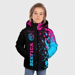 Куртка зимняя для мальчика Benfica - Neon Gradient, цвет: 3D-черный — фото 2