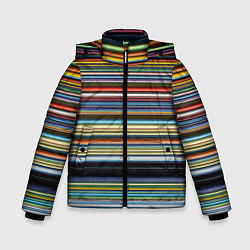 Зимняя куртка для мальчика Абстрактное множество разноцветных линий
