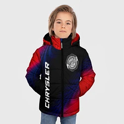 Куртка зимняя для мальчика Chrysler красный карбон, цвет: 3D-черный — фото 2