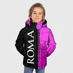 Куртка зимняя для мальчика Roma pro football: по-вертикали, цвет: 3D-черный — фото 2