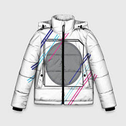 Куртка зимняя для мальчика GEOMETRY dash, цвет: 3D-светло-серый