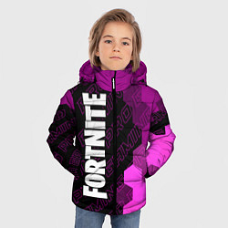 Куртка зимняя для мальчика Fortnite pro gaming: по-вертикали, цвет: 3D-черный — фото 2