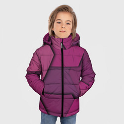 Куртка зимняя для мальчика Геометрические фигуры в движении, цвет: 3D-черный — фото 2