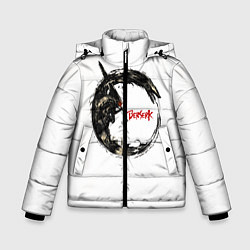 Куртка зимняя для мальчика Берсерк Гатс В Кругу Змея, цвет: 3D-светло-серый