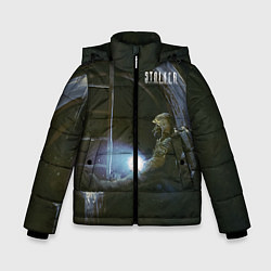 Куртка зимняя для мальчика STALKER Одиночка В Коллекторе, цвет: 3D-черный